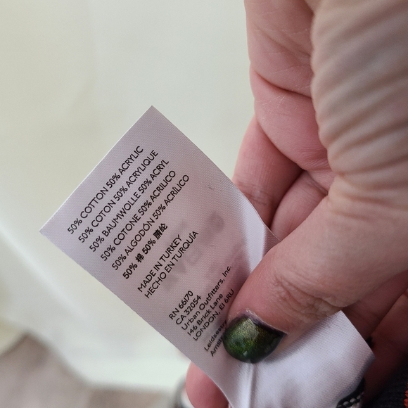 Anthro Maeve Striped Sweater Midi Dress black rust orange womens size medium - Picture 8 of 8